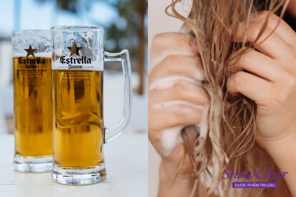 Ủ tóc bằng bia tươi có tác dụng phục hồi tóc khô xơ vì bia chứa nhiều protein