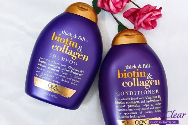 Dầu gội ngăn rụng tóc cho nữ Biotin & Collagen OGX