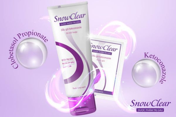 Dầu gội SnowClear có tác dụng giảm ngứa, không gây khô tóc và không làm mất màu tóc