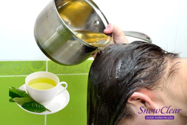 Chấm dứt con ngứa sau khi nhuộm tóc với nước lá trà xanh