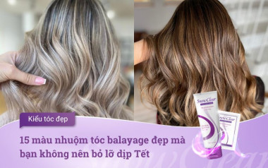 15 màu nhuộm tóc balayage đẹp cho Tết 2024