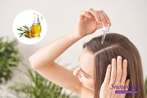 Ủ tóc bằng dầu oliu giúp dưỡng ẩm rất tốt cho mái tóc 