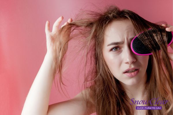 Tóc bết dính gây mất thẩm mỹ và ảnh hưởng đến mái tóc