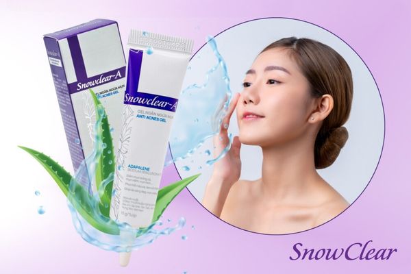 Gel trị mụn SnowClear A với công thức 5 tác động theo phác đồ của Singapore