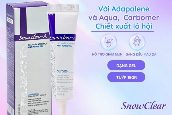 Gel trị mụn Snowclear-A giúp vừa giúp điều trị mụn, vừa giúp dưỡng da rất hiệu quả