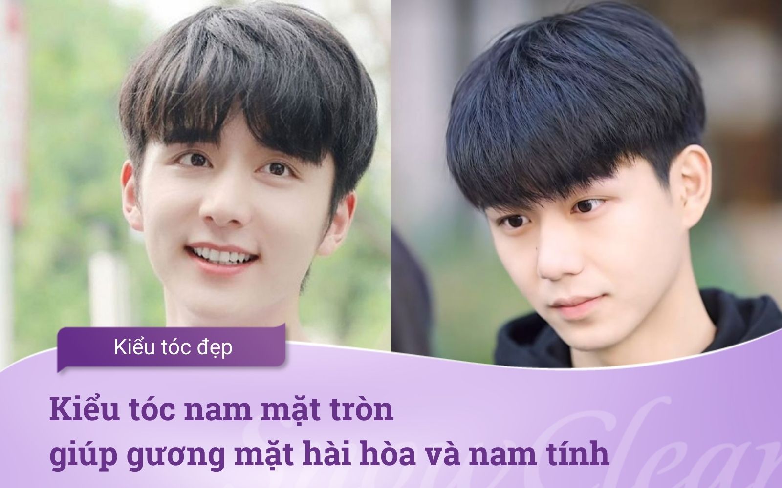 Kiểu tóc nam mặt tròn giúp gương mặt hài hòa và nam tính