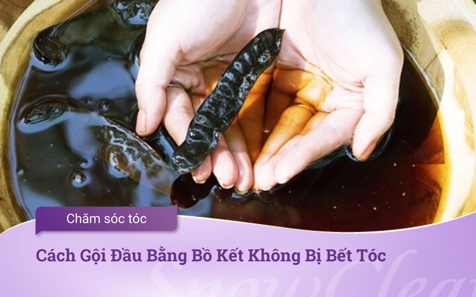 Cách Gội Đầu Bằng Bồ Kết Không Bị Bết Tóc