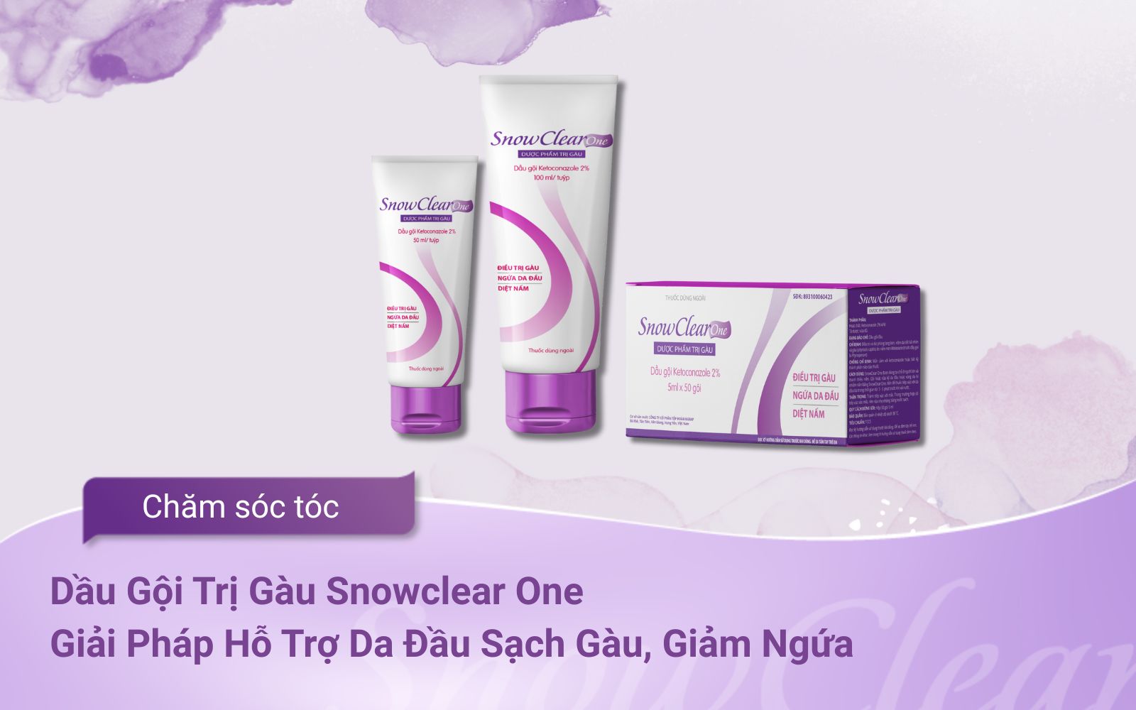 Dầu Gội Trị Gàu Snowclear One Giải Pháp Hỗ Trợ Da Đầu Sạch Gàu, Giảm Ngứa