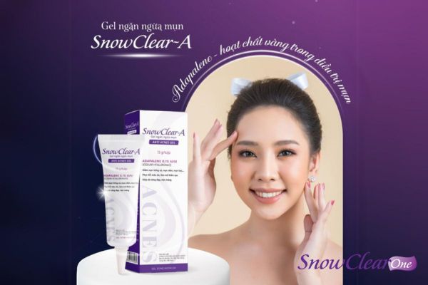 Gel trị mụn SnowClear-A có chứa hoạt chất vàng trong làng trị mụn đó chính là Adapalene