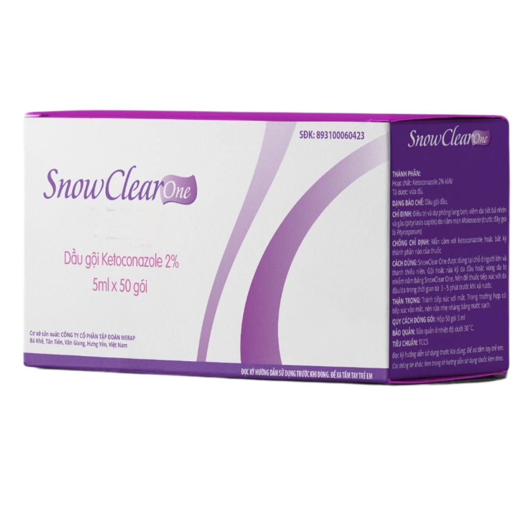 Dầu gội trị gàu SnowClear One hộp 50 gói 5ml