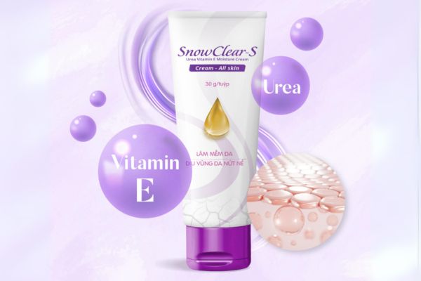 Kem dưỡng ẩm da SnowClear-S chứa vitamin E và Urea