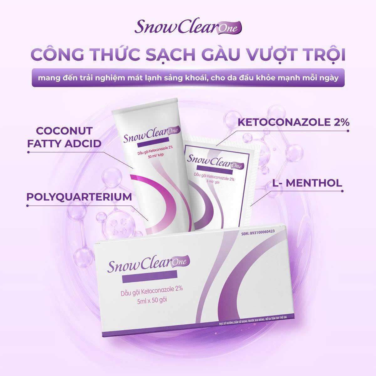 Dầu gội trị gàu SnowClear tuýp 100ml