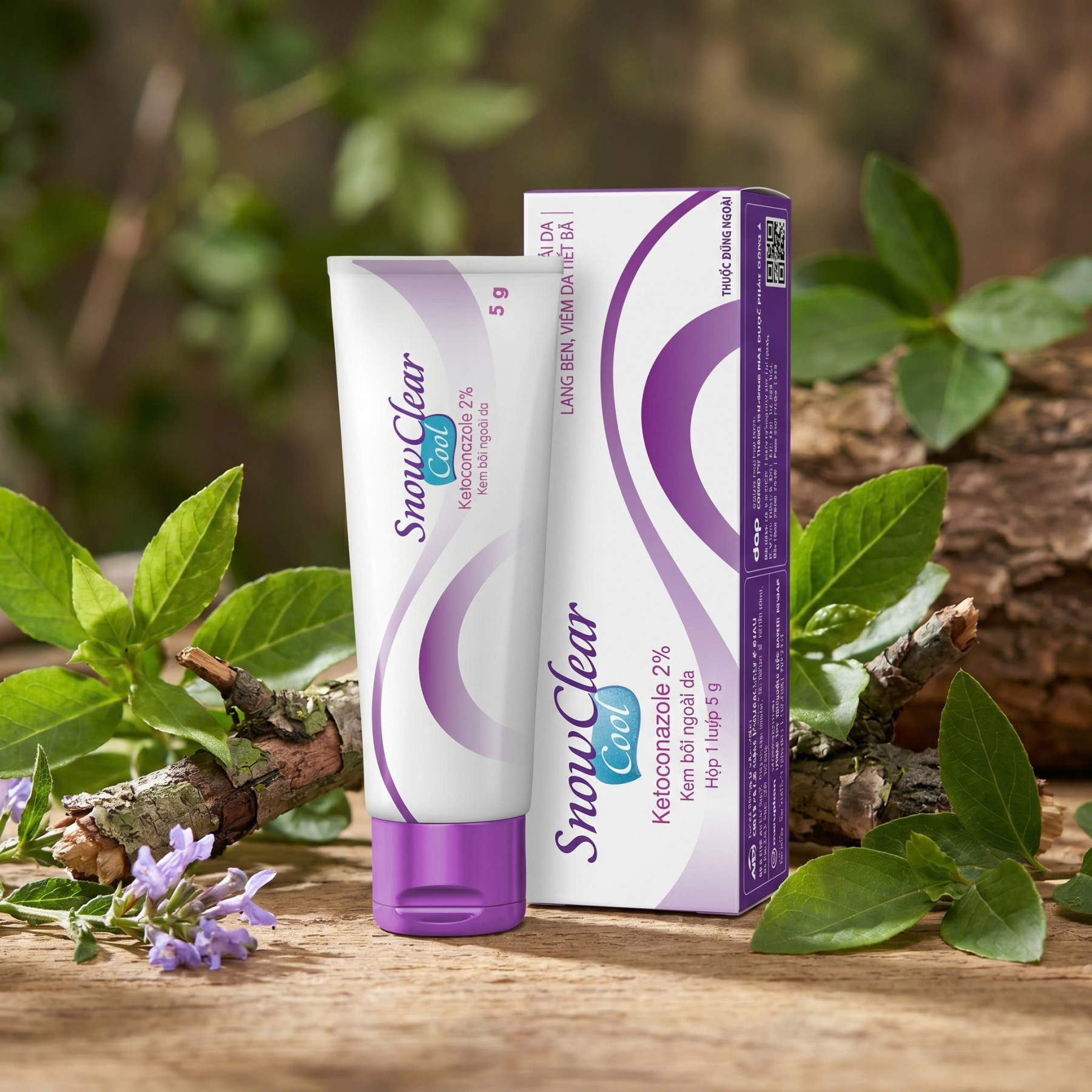 SnowClear Cool 5gr - Kem Bôi Điều Trị Nấm, Viêm Da Tiết Bã