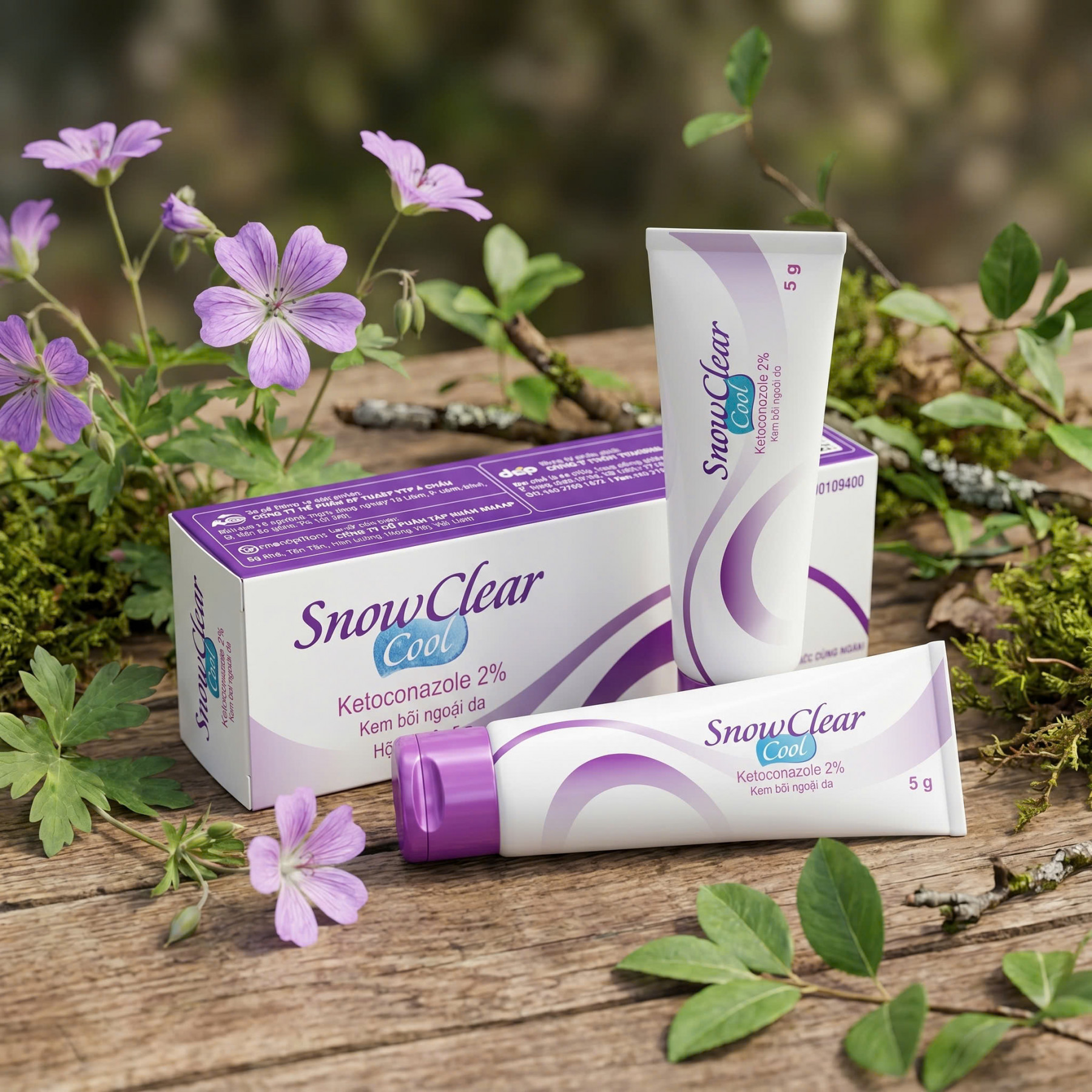 SnowClear Cool 5gr - Kem Bôi Điều Trị Nấm, Viêm Da Tiết Bã